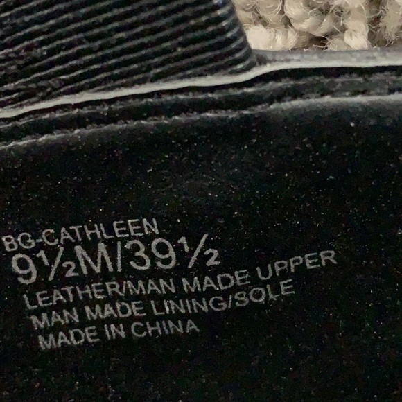 BCBG Black Leather Gladiator Sandals - Picture 7 of 7